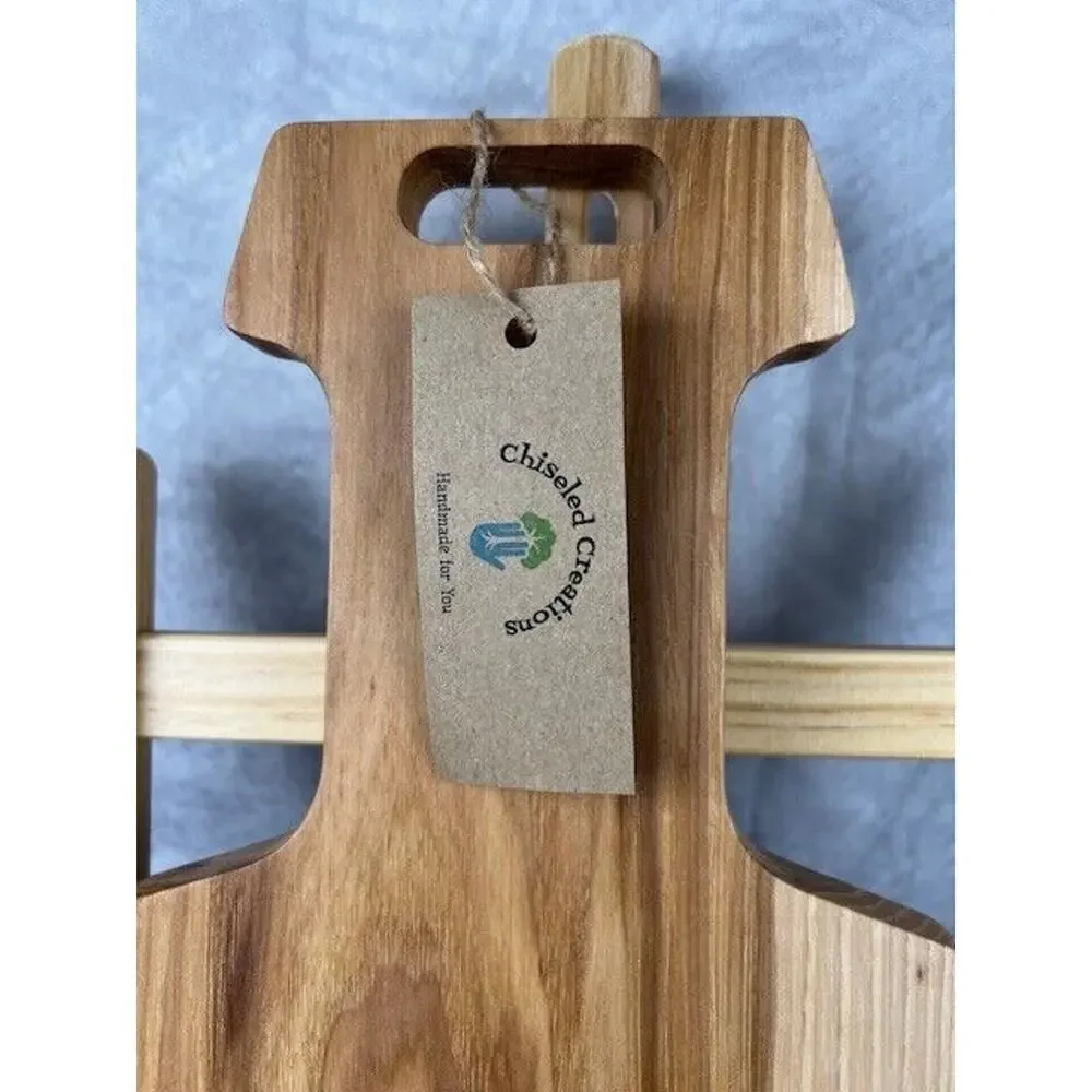 Handcrafted Wooden Bread/ Charcuterie Cutting Board for Meat Cheese Bread